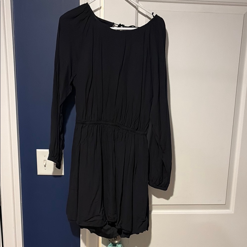 H&M Open Back Long Sleeve Dress Size L